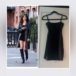 Brand new NWT Susan Monaco Thin Strap Mini Dress in Black size XS